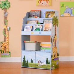 Fantasy Fields Sunny Safari Kids 3-Tier Wooden Bookcase & Storage Multi TD-13394SS -Fatboy Sales Store 26974474 3