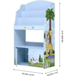 Fantasy Fields Sunny Safari Kids 3-Tier Wooden Bookcase & Storage Multi TD-13394SS -Fatboy Sales Store 26974474 4