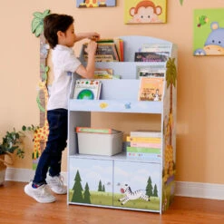 Fantasy Fields Sunny Safari Kids 3-Tier Wooden Bookcase & Storage Multi TD-13394SS -Fatboy Sales Store 26974474 5