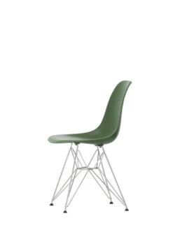 Vitra Eames DSR Chair, Forest - Chrome -Fatboy Sales Store 2779075 Eames Plastic Side Chair DSR 48 forest 01 chrome left master