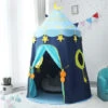 Livingandhome Indoor Play House Yurt Tent For Kids, Blue -Fatboy Sales Store 28269469 1