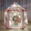 Livingandhome Children Kids Play Tent Fairy Princess Girls Hexagon Playhouse Mesh -Fatboy Sales Store 28269477 1