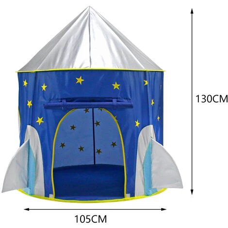 Livingandhome Children Kids Play Tent Rocket Shape Playhouse 6 Livingandhome Children Kids Play Tent Rocket Shape Playhouse - Image 4