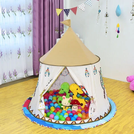 Livingandhome Children Girls Princess Indian Teepee Tent Playhouse 5 Livingandhome Children Girls Princess Indian Teepee Tent Playhouse - Image 3