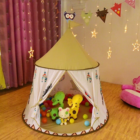 Livingandhome Children Girls Princess Indian Teepee Tent Playhouse 6 Livingandhome Children Girls Princess Indian Teepee Tent Playhouse - Image 4