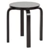 Artek Aalto Stool E60, Lacquered Black -Fatboy Sales Store 28 Artek91 20 TH