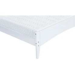 Lauren White Wooden Slatted Bed Frame (Frame Only) - 4FT Small Double -Fatboy Sales Store 29016709 4