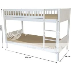 Domino 3FT Kids Bunk Bed - Grey -Fatboy Sales Store 29016719 3