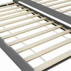 Pull-out Sofa Bed Frame Grey Pinewood 90x200 Cm -Fatboy Sales Store 29790710 5