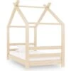 Kids Bed Frame Solid Pine Wood 70x140 Cm -Fatboy Sales Store 29800655 1