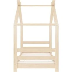 Kids Bed Frame Solid Pine Wood 70x140 Cm -Fatboy Sales Store 29800655 3