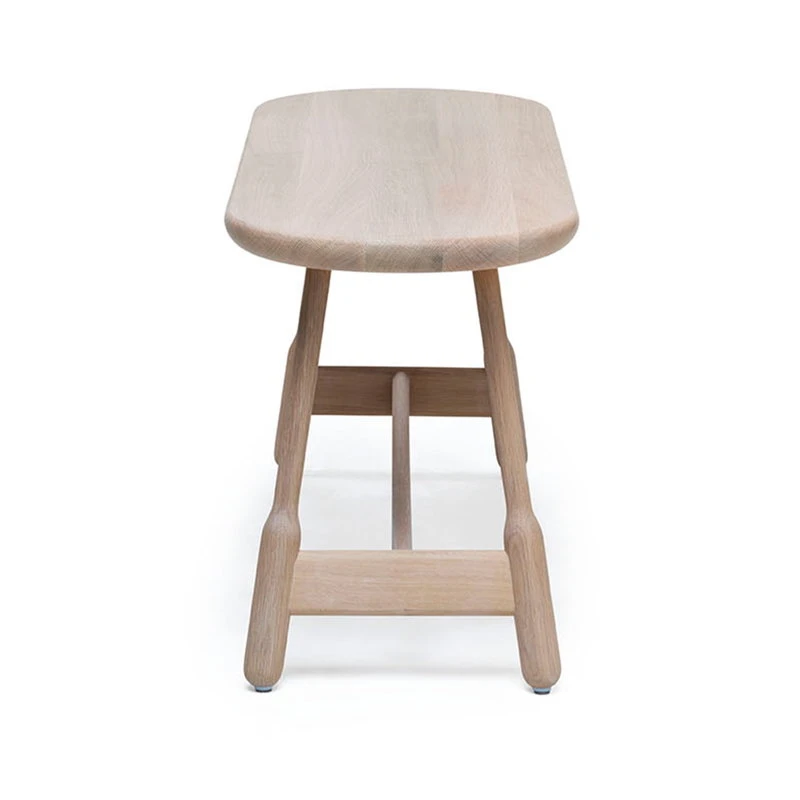 Massproductions Albert Bench, White Oiled Oak 4 Massproductions Albert Bench, White Oiled Oak - Image 2