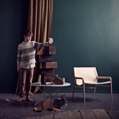 OX Denmarq Rama Lounge Chair, Natural Leather - Soaped Oak -Fatboy Sales Store 2OXd iso HV