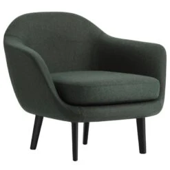 Normann Copenhagen Sum Armchair, Synergy - Black Legs