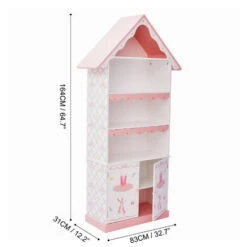 Kids Swan Lake Bookcase By Fantasy Fields Wooden Book Shelf Rack Tidy TD-12717A -Fatboy Sales Store 30951766 4