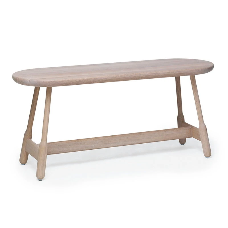 Massproductions Albert Bench, White Oiled Oak 6 Massproductions Albert Bench, White Oiled Oak - Image 4