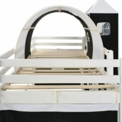 Nehru European Single Mid Sleeper Bed With Curtain By Zoomie Kids -Fatboy Sales Store 32361685 4