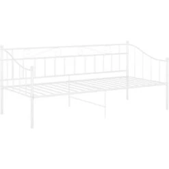 Sofa Bed Frame White Metal 90x200 Cm VidaXL -Fatboy Sales Store 32625800 4
