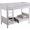 Panana Wooden Bunk Bed With Large Storage Drawer, Available In Grey And White - White Frame -Fatboy Sales Store 32705214 1