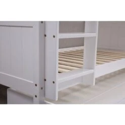 Panana Wooden Bunk Bed With Large Storage Drawer, Available In Grey And White - White Frame 8 Panana Wooden Bunk Bed With Large Storage Drawer, Available In Grey And White - White Frame -Fatboy Sales Store 32705214 3