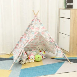 Play Tent Teepee Kids Play House Indoor Sleeping Multicolor 11 Play Tent Teepee Kids Play House Indoor Sleeping Multicolor -Fatboy Sales Store 36784046 5