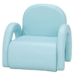 Children's Single Sofa Rainbow Section Sky Blue