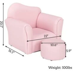 Children Single Sofa Kids Sofa Chair Bent Back -Pink -Fatboy Sales Store 37853714 3