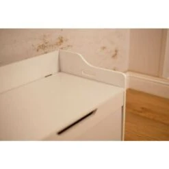 Wooden Toybox Chest Toy Storage Baby Box - White Kids Storage Units Square Strong, Stable And Hardwearing Ottoman Storage Box For Children's, Bedrooms Or Nurseriess Boys Girls Toy Storage Bo -Fatboy Sales Store 38418816 4