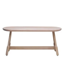 Massproductions Albert Bench, White Oiled Oak