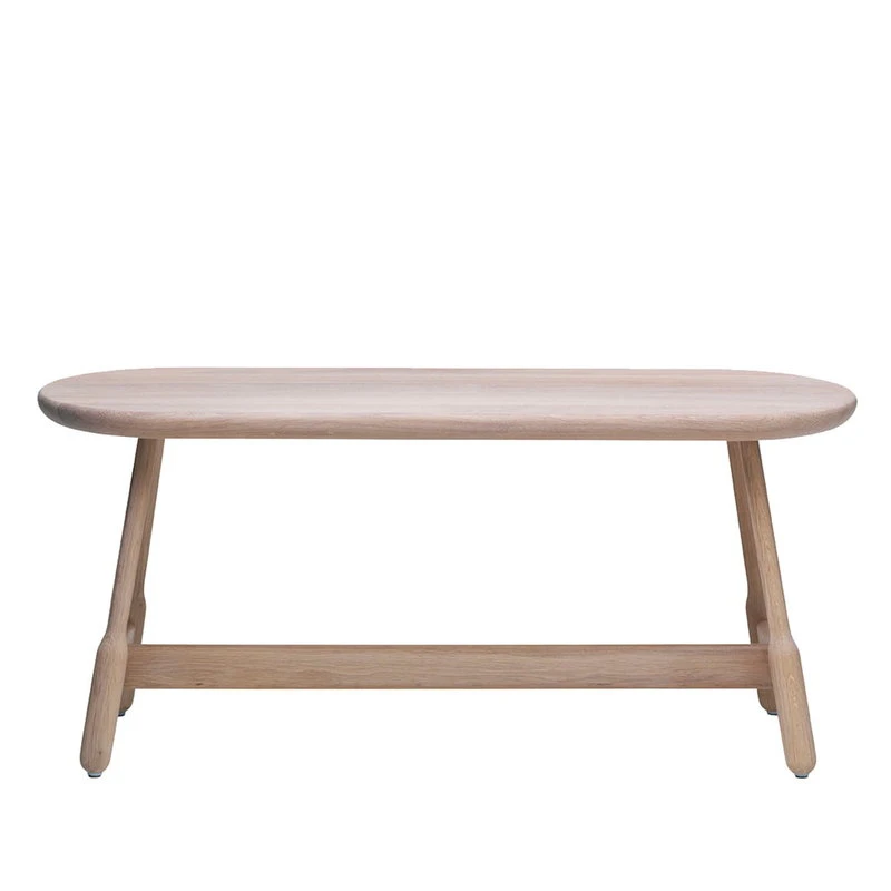 Massproductions Albert Bench, White Oiled Oak 3 Massproductions Albert Bench, White Oiled Oak