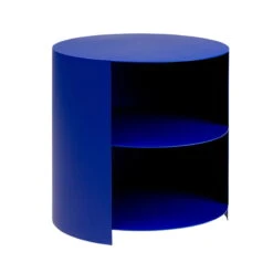 Hem Hide Side Table, Ultramarine