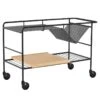 &Tradition Alima NDS1 Trolley, Matt Black - Lacquered Oak -Fatboy Sales Store 431AndTradition AK