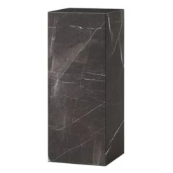 MENU Plinth Pedestal Stand, Brown Kendzo Marble