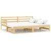 Pull-out Day Bed Solid Pinewood 2x VidaXL -Fatboy Sales Store 47747381 1