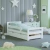 Taurus Solid Wood Toddler Bed With Underbed Drawer Storage, White, 140 X 70 Cm -Fatboy Sales Store 49193919 1