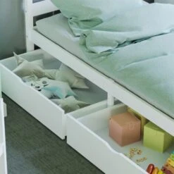 Libra 3ft Single Solid Wood Bed, 190 X 90 Cm & 2pc Underbed Drawers, White 11 Libra 3ft Single Solid Wood Bed, 190 X 90 Cm & 2pc Underbed Drawers, White -Fatboy Sales Store 49193970 5
