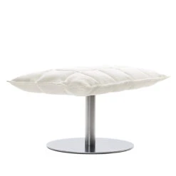 Woodnotes K Ottoman, Wide, Base Plate, White