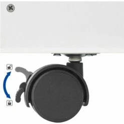 Songmics Toy Organiser, Children’s Bookshelf With 3 Shelves, Removable Storage Box With Wheels, Multipurpose, For Children's Room And Playroom, White GKR41WT -Fatboy Sales Store 50052308 4