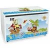 Large Wheeled Wooden Toy Box For With Stool Seat - Pirates -Fatboy Sales Store 51194637 1