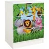 White Chest Of Drawers - ROMA - Jungle Animals -Fatboy Sales Store 51194671 1