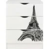 White Chest Of Drawers - ROMA - Eiffel Tower 2 White Chest Of Drawers - ROMA - Eiffel Tower -Fatboy Sales Store 51194672 1