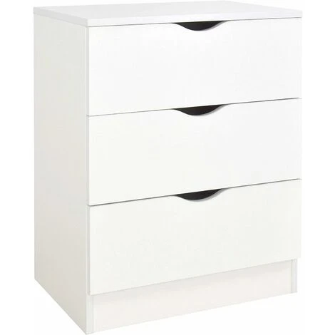 White Chest Of Drawers - ROMA 3 White Chest Of Drawers - ROMA