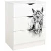 White Chest Of Drawers - ROMA - Horse -Fatboy Sales Store 51194675 1