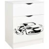 White Chest Of Drawers - ROMA - Racing Car -Fatboy Sales Store 51194676 1