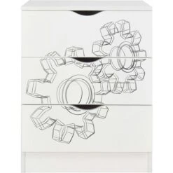 White Chest Of Drawers - ROMA - Machinery