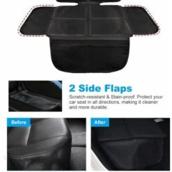 Waterproof Child Car Seat Protector Anti-Slip Vehicle Leather Seat Protectors With Organizer Pockets Easy To Clean -Fatboy Sales Store 51793810 4