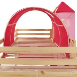 Topdeal Children's Loft Bed Frame With Slide & Ladder Pinewood 97x208 Cm VDTD23798 10 Topdeal Children's Loft Bed Frame With Slide & Ladder Pinewood 97x208 Cm VDTD23798 -Fatboy Sales Store 51867130 4