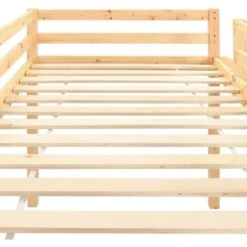 Topdeal Children's Loft Bed Frame With Slide & Ladder Pinewood 97x208 Cm VDTD23800 -Fatboy Sales Store 51867140 4