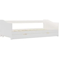 Topdeal Pull-out Sofa Bed Frame White Pinewood 90x200 Cm VDTD24039 -Fatboy Sales Store 51867213 3