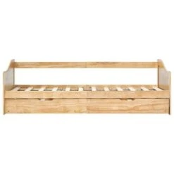 Topdeal Pull-out Sofa Bed Frame Pinewood 90x200 Cm VDTD24040 -Fatboy Sales Store 51867214 4